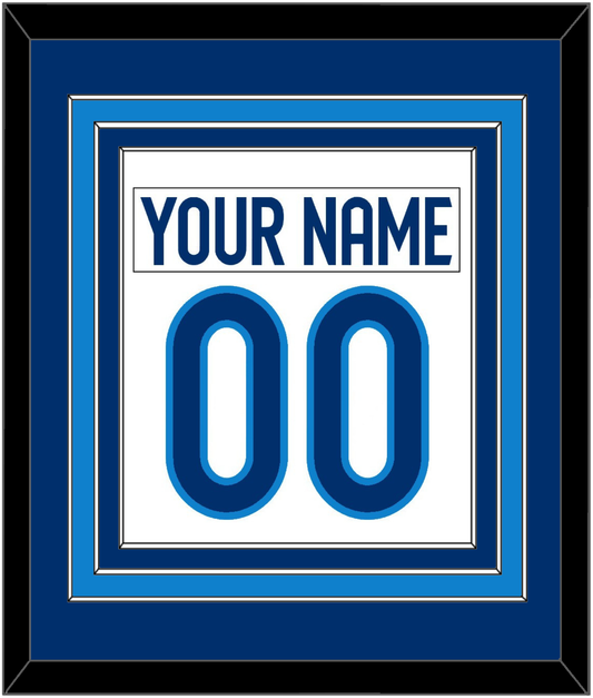Finland Men's Hockey Nameplate & Number (Back) Combined - 2025 4 Nations White - Premier Tier 2