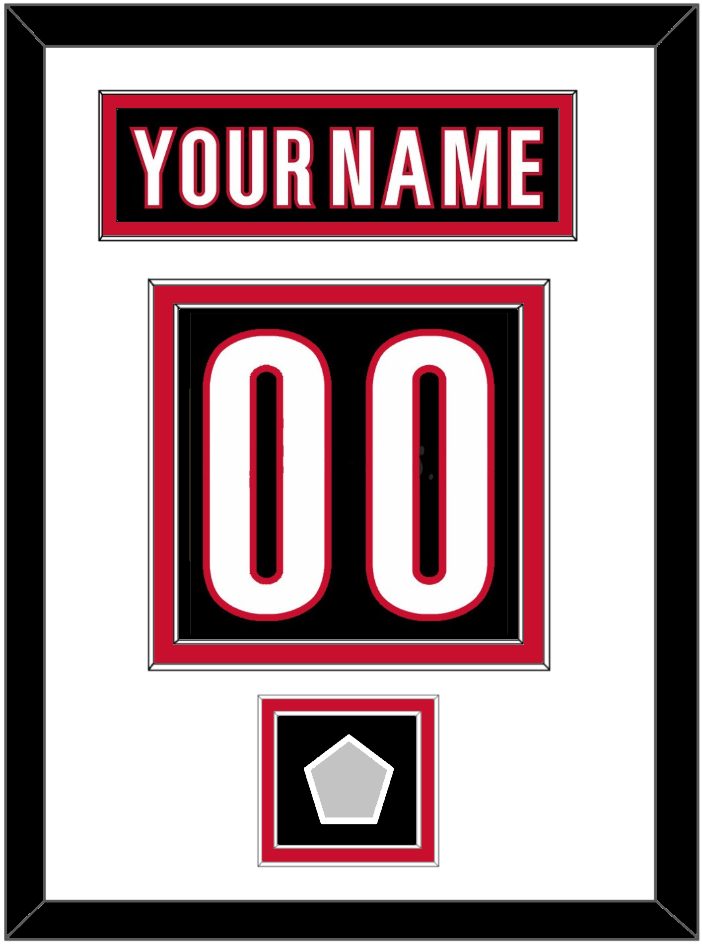 Carolina Legacy Nameplate & Full-Size Number - Split