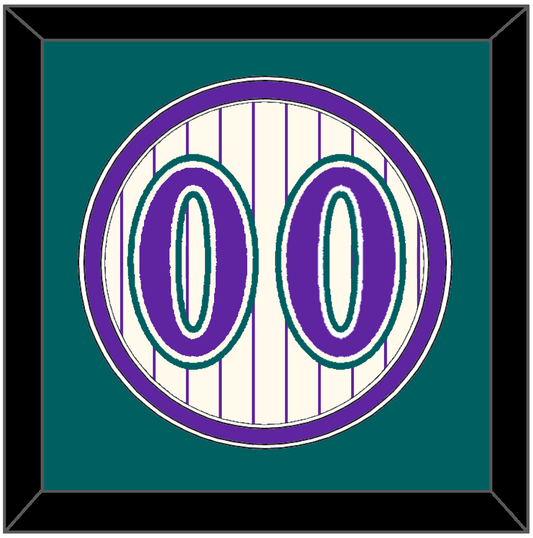 Arizona Number - Home Off-White Pinstripes (2001-2006) - Signature Tier 4