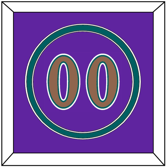 Arizona Number - Alternate Purple (1998-2006) - Signature Tier 4