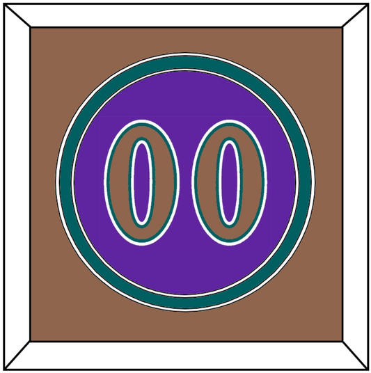 Arizona Number - Alternate Purple (1998-2006) - Signature Tier 5