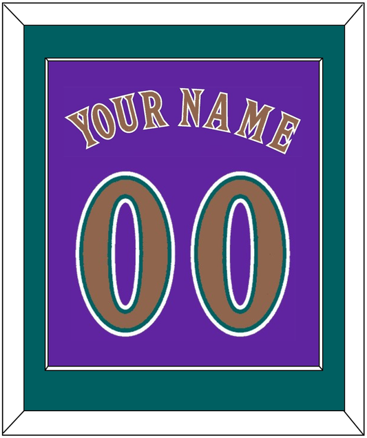 Arizona Name & Number - Alternate Purple (1998-2002) - Essential Tier 2