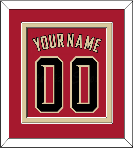 Arizona Name & Number - Alternate Red (2020-2023) - Signature Tier 2