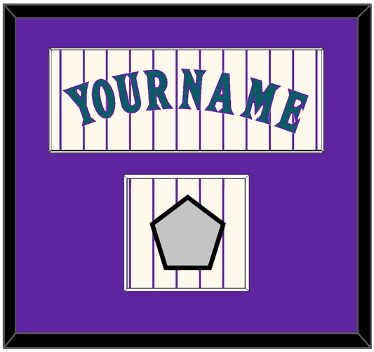 Arizona Name & World Series Patch - Home Off-White Pinstripes (2001-2006) - Essential Tier 1