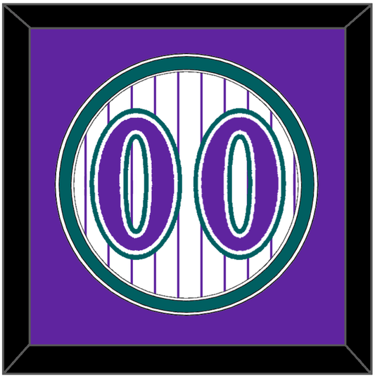 Arizona Number - Alternate Home White Pinstripes (1998-2006) - Signature Tier 3