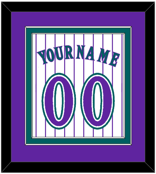 Arizona Name & Number - Alternate Home White Pinstripes (1998-2006) - Signature Tier 3