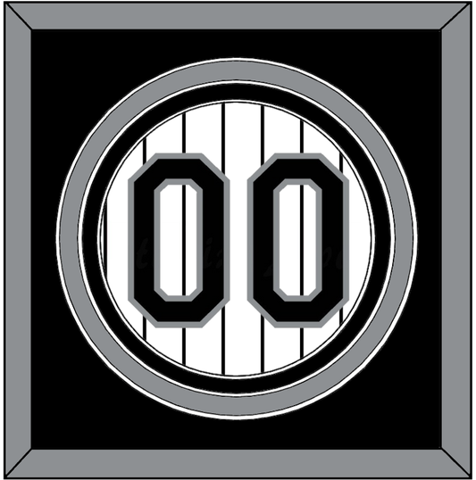 Chicago Number - Home White Pinstripes- Premier Tier 2