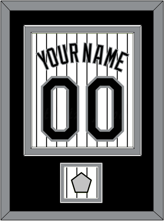 Chicago Name, Number & 2005 World Series Champions Patch - Home White Pinstripes - Signature Tier 2