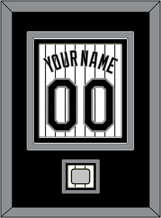 Chicago Name, Number & 2005 World Series Champions Patch - Home White Pinstripes - Premier Tier 2