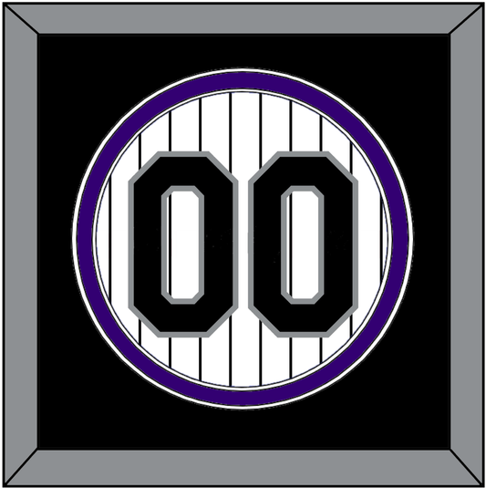 Colorado Number - Home White Pinstripes - Signature Tier 3