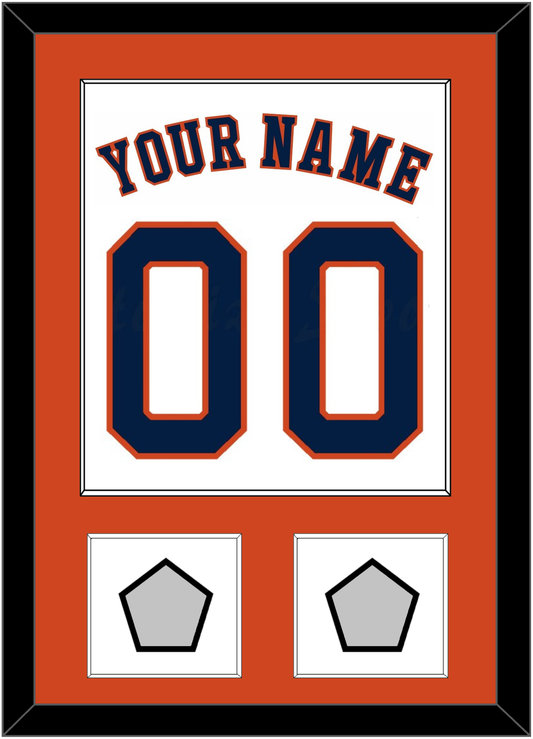 Houston Name, Number & 2 World Series Champions Patches - Home White - Essential Tier 2