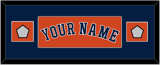 Houston Name & 2 World Series Jersey Patches - Alternate Orange - Essential Tier 4