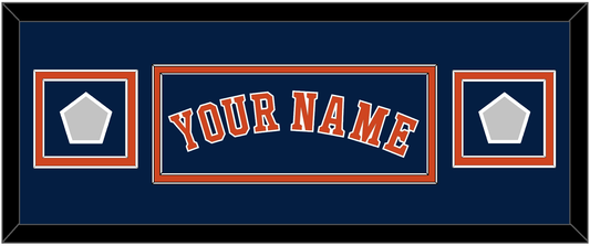 Houston Name & 2 World Series Jersey Patches - Alternate Blue - Signature Tier 4