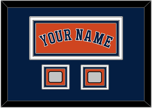Houston Name & 2 World Series Champions Patches - Alternate Orange - Premier Tier 5