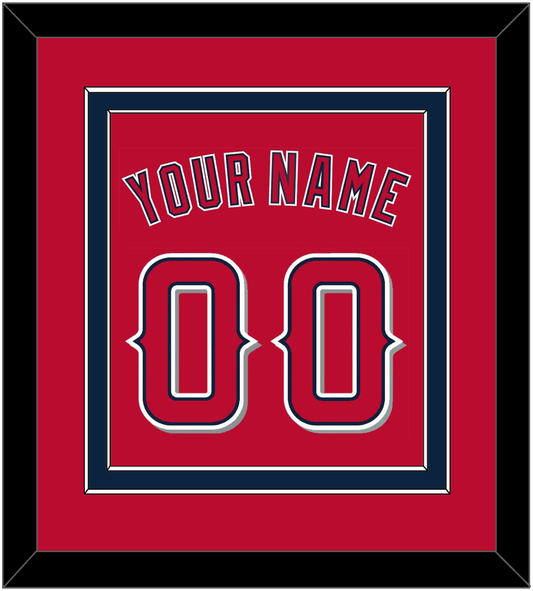 Los Angeles Name & Number - Alternate Red (2012-2020) - Signature Tier 2
