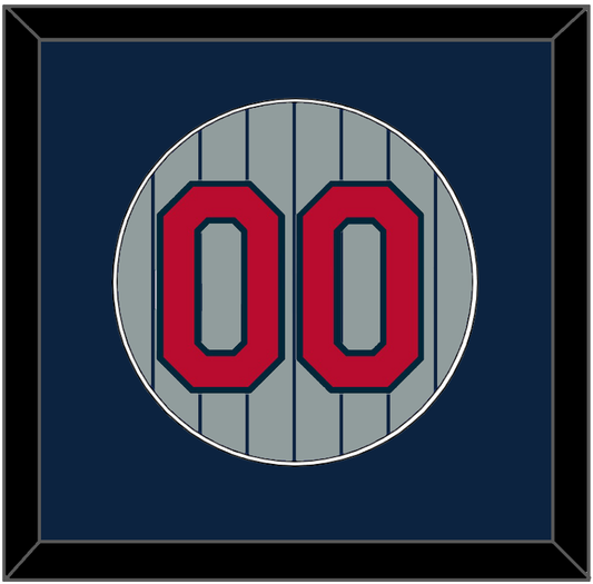 Minnesota Number - Road Gray Pinstripes (1987-2009) - Essential Tier 2