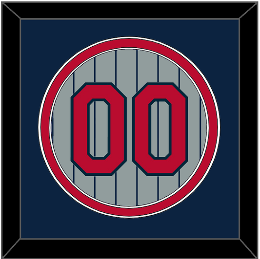 Minnesota Number - Road Gray Pinstripes (1987-2009) - Signature Tier 2