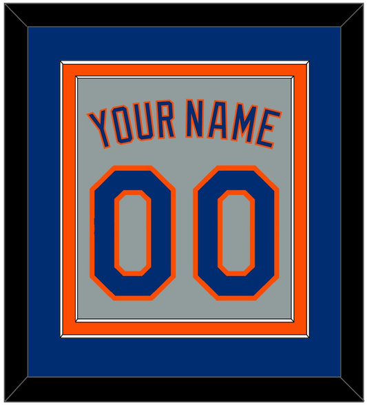 New York Name & Number - Road Gray - Signature Tier 3