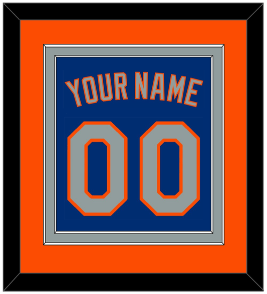 New York Name & Number - Alternate Road Blue - Signature Tier 3