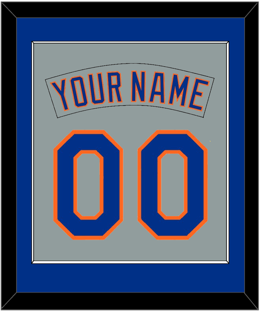 New York Nameplate & Number Combined - Road Gray (1982-1986) - Essential Tier 2