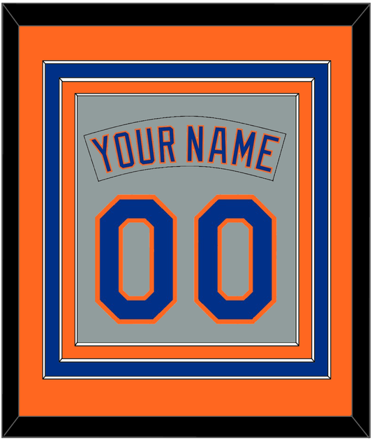 New York Nameplate & Number Combined - Road Gray (1982-1986) - Premier Tier 3