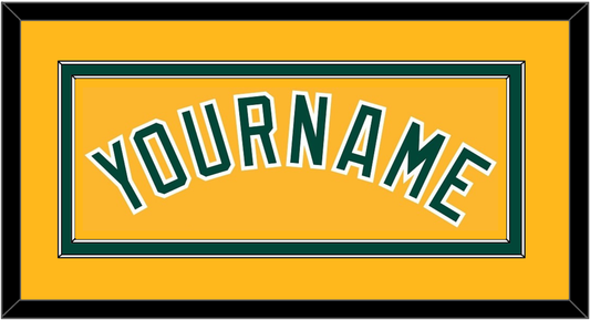 Oakland Name - Alternate Gold (2011-2018) - Signature Tier 2