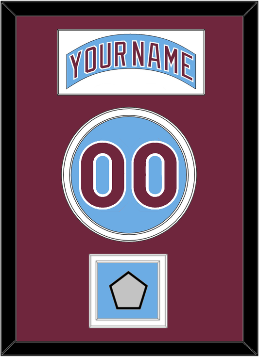 Philadelphia Nameplate, Number & World Series Jersey Patch - Road Powder Blue (1973-1986) - Signature Tier 2
