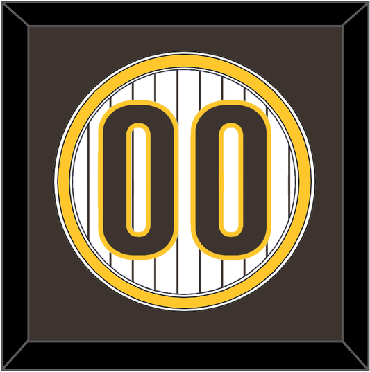 San Diego Number - Home White Pinstripes - Signature Tier 3