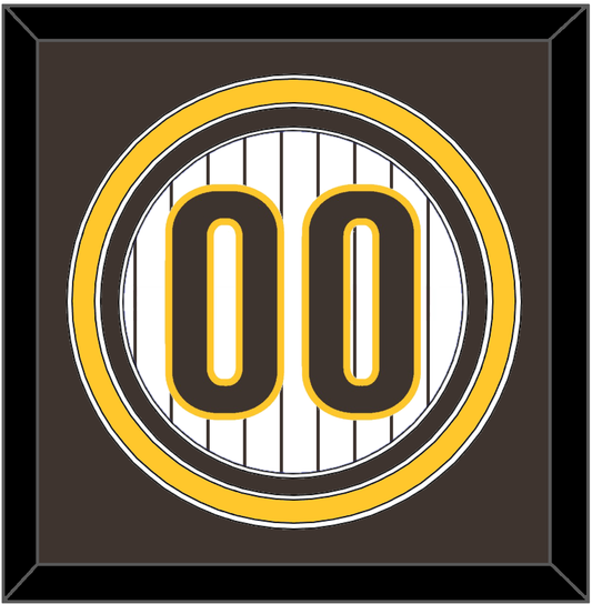 San Diego Number - Home White Pinstripes - Premier Tier 2