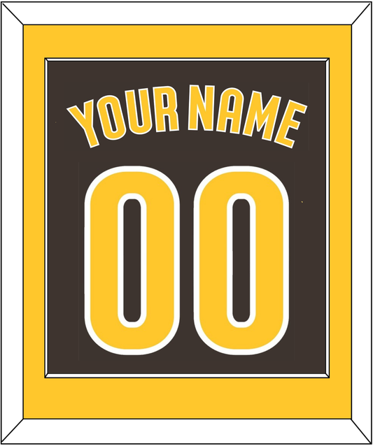 San Diego Name & Number - Alternate Brown - Essential Tier 2