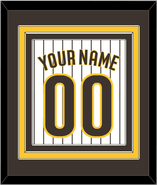 San Diego Name & Number - Home White Pinstripes - Premier Tier 2