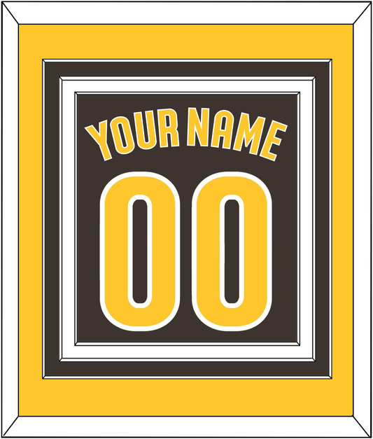 San Diego Name & Number - Alternate Brown - Premier Tier 3