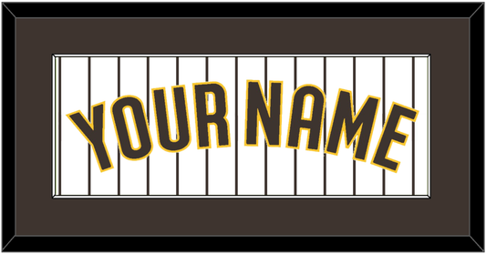 San Diego Name - Home White Pinstripes - Essential Tier 1
