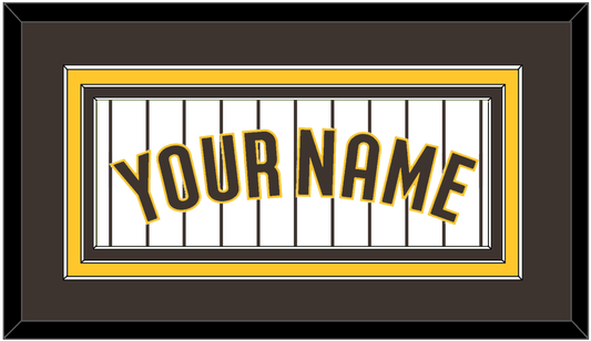 San Diego Name - Home White Pinstripes - Premier Tier 2