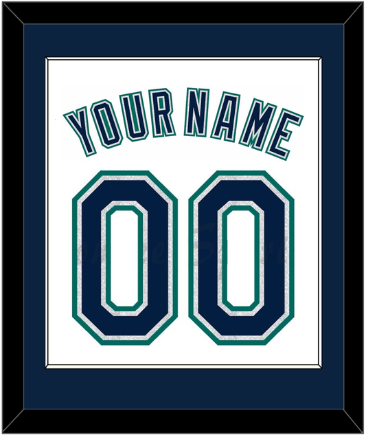 Seattle Name & Number - Home White - Essential Tier 1