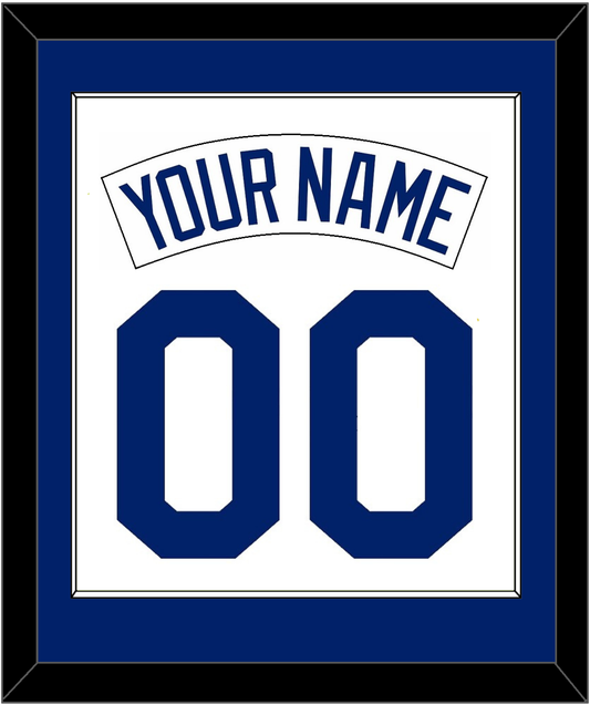 Seattle Nameplate & Number Combined - Home White (1987-1992) - Essential Tier 1