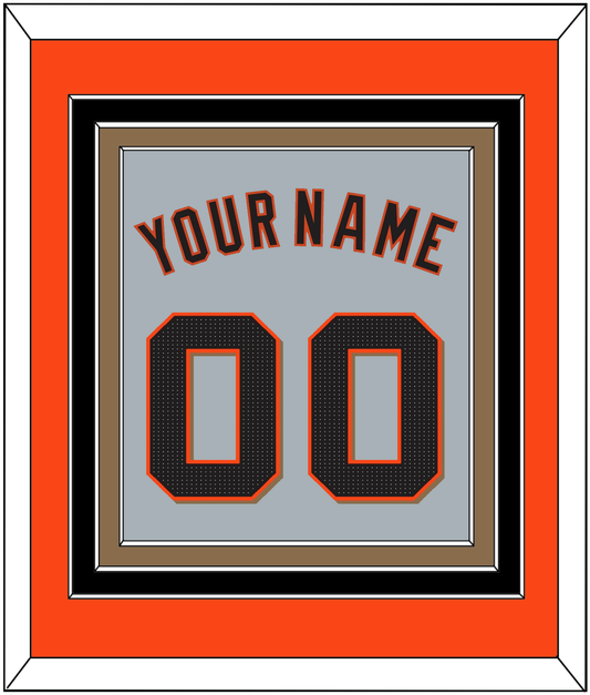San Francisco Name & Number - Road Gray - Premier Tier 2
