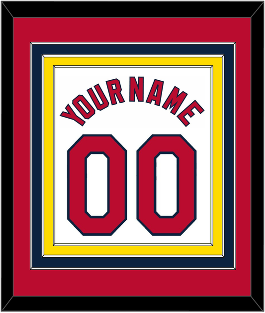 St. Louis Name & Number - Home White - Premier Tier 2