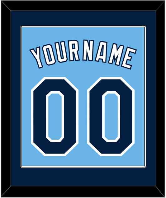 Tampa Bay Name & Number - Alternate Columbia Blue - Essential Tier 2