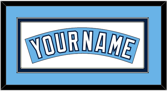 Tampa Bay Nameplate - Alternate Columbia Blue (2010-2018) - Signature Tier 3