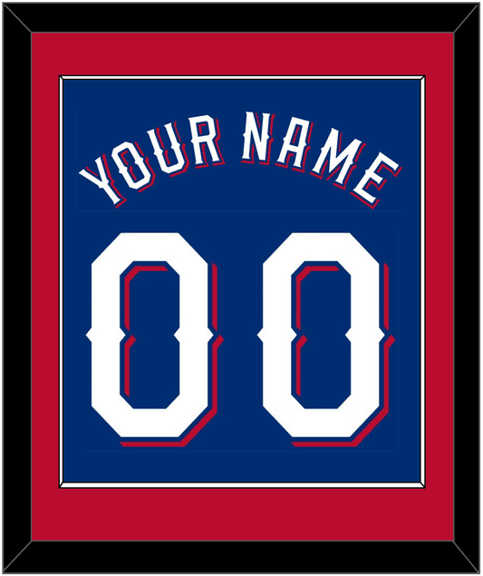Texas Name & Number - Alternate Blue (2020-2023) - Essential Tier 2