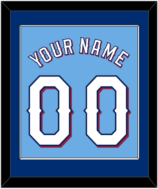 Texas Name & Number - Alternate Powder Blue (2020-2023) - Essential Tier 2