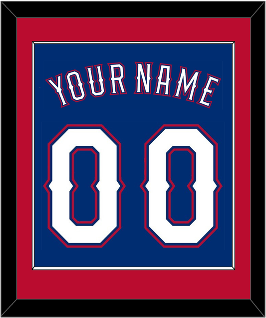 Texas Name & Number - Alternate Blue (2016-2019) - Essential Tier 2