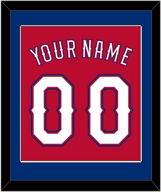 Texas Name & Number - Alternate Red (2016-2019) - Essential Tier 2