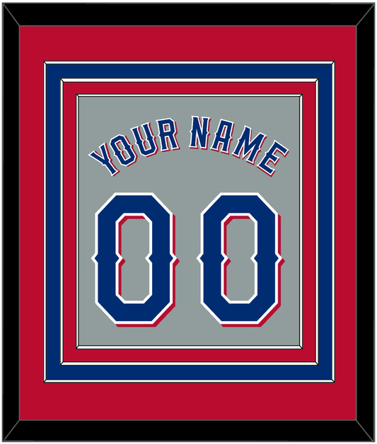 Texas Name & Number - Road Gray (2020-2023) - Premier Tier 3
