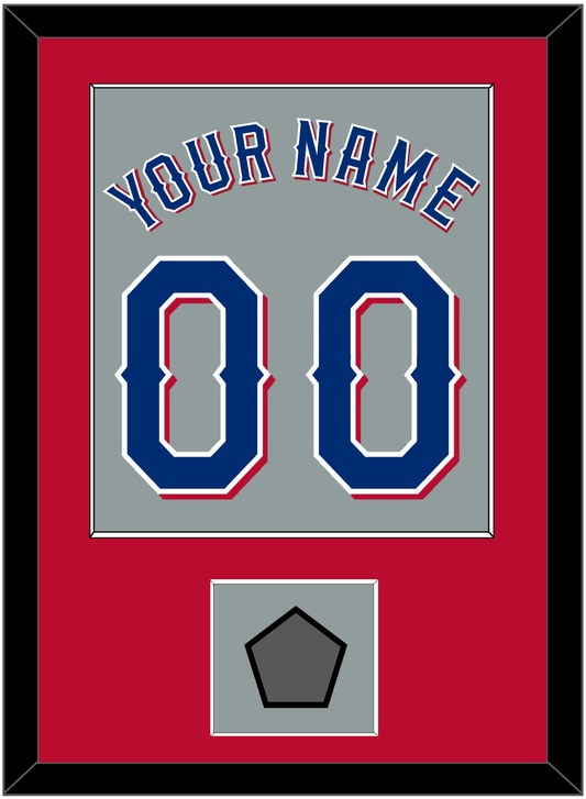 Texas Name & Number With World Series Jersey Patch - Road Gray (2020-2023) - Essential Tier 3