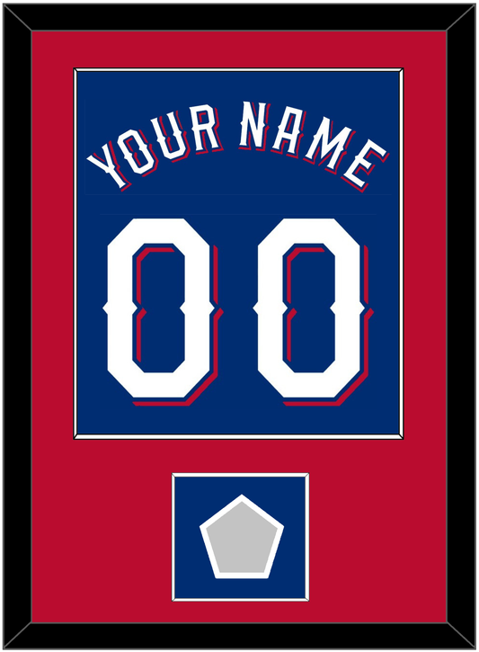 Texas Name & Number With World Series Jersey Patch - Alternate Blue (2020-2023) - Essential Tier 2