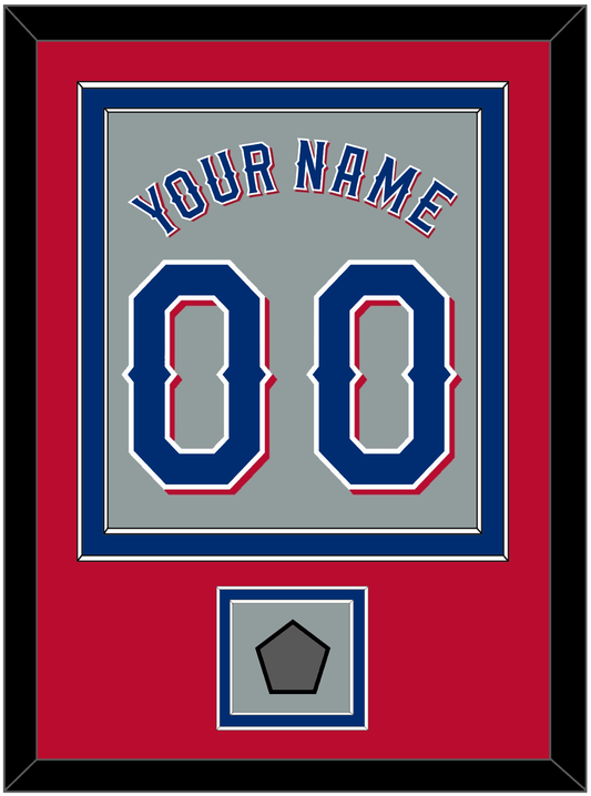 Texas Name & Number With World Series Jersey Patch - Road Gray (2020-2023) - Signature Tier 4