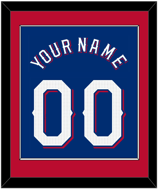 Texas Name & Number - Alternate Blue - Essential Tier 2