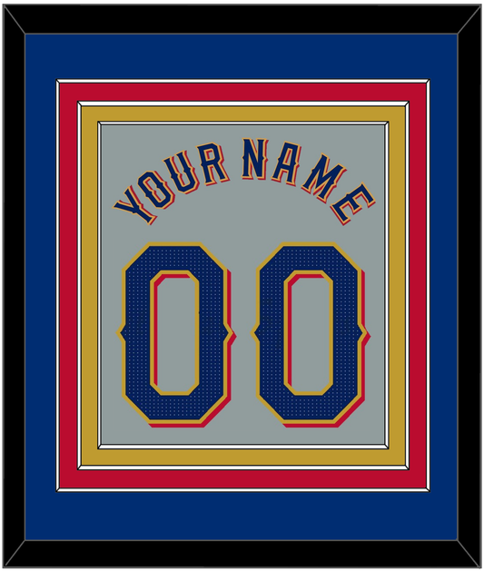Texas Name & Number - Road Gray - Premier Tier 2